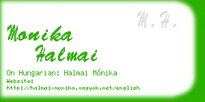 monika halmai business card