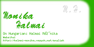 monika halmai business card